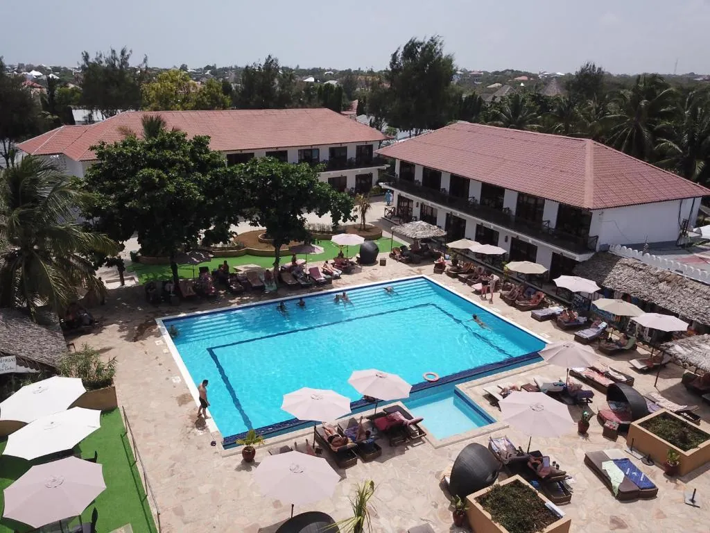 zanzibar beach aerial view